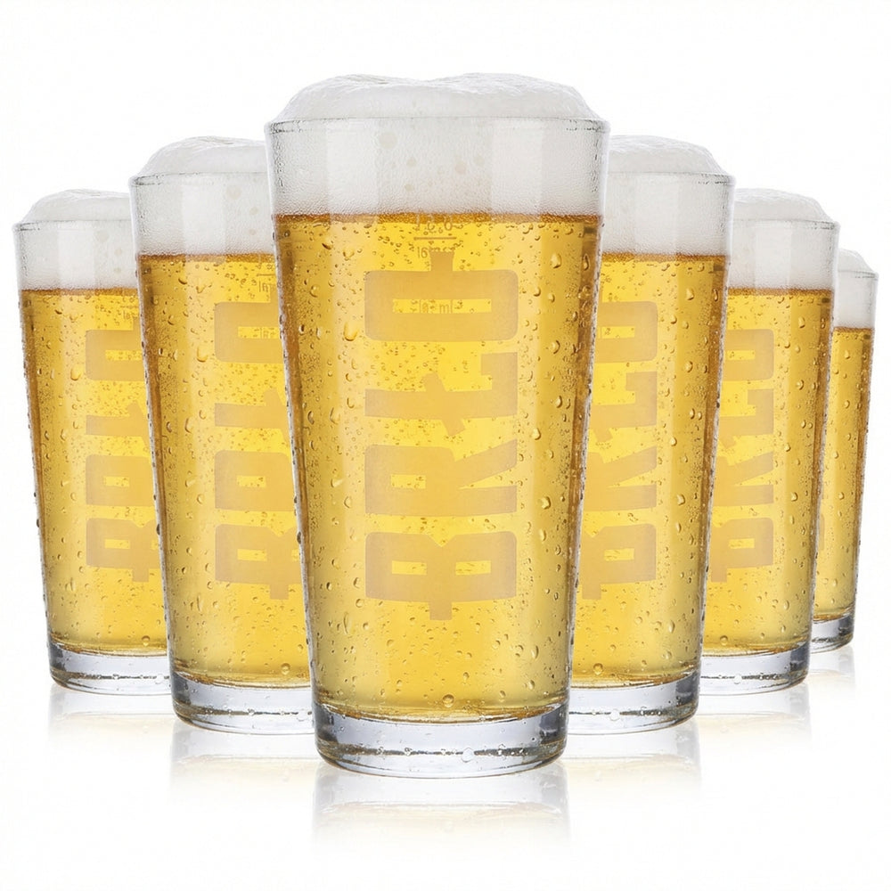6 bicchieri da birra Brewhouse Bicchieri da birra Tazze da 0,5 l Logo rinnovato BRLO