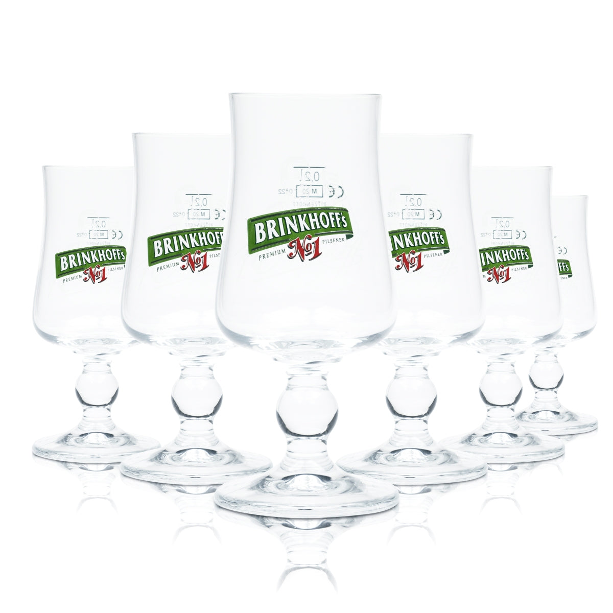 6 bicchieri da birra Brinkhoffs 0,2 l coppa n. 1 Ritzenhoff tulipano birrificio Beer