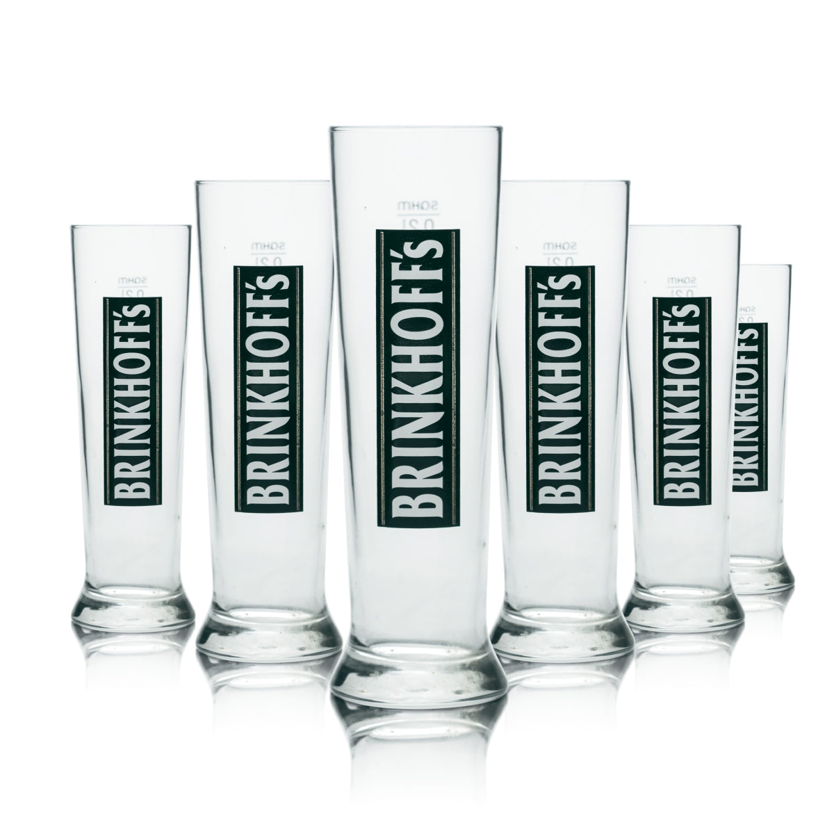 6 bicchieri Brinkhoffs da 0,2 l Willi Becher Pokal Bicchieri da birra Pilsener Radler Birrificio