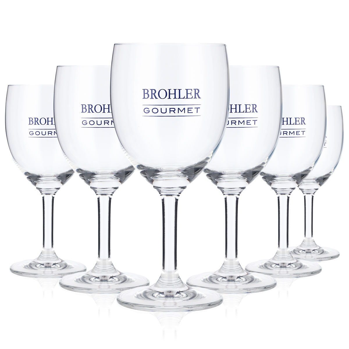 6 bicchieri da acqua Brohler da 0,22 l Bicchieri da acqua Bicchieri da succo Bicchieri a calice
