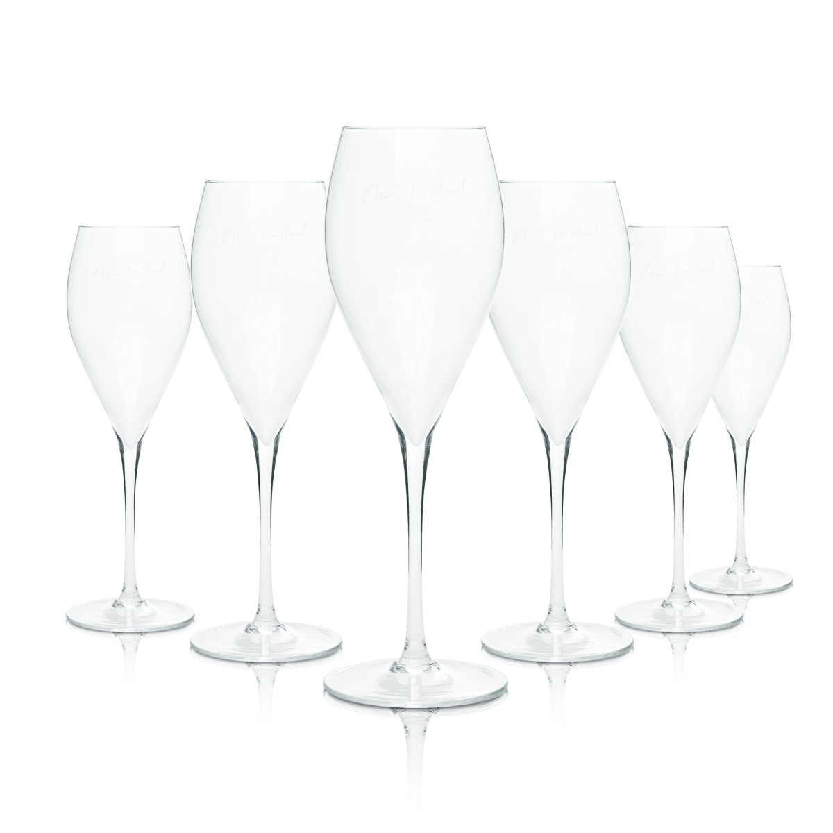6 bicchieri da champagne Bruno Paillard 0,1 l flûte bicchieri da spumante Prosecco bicchieri a calice Brut