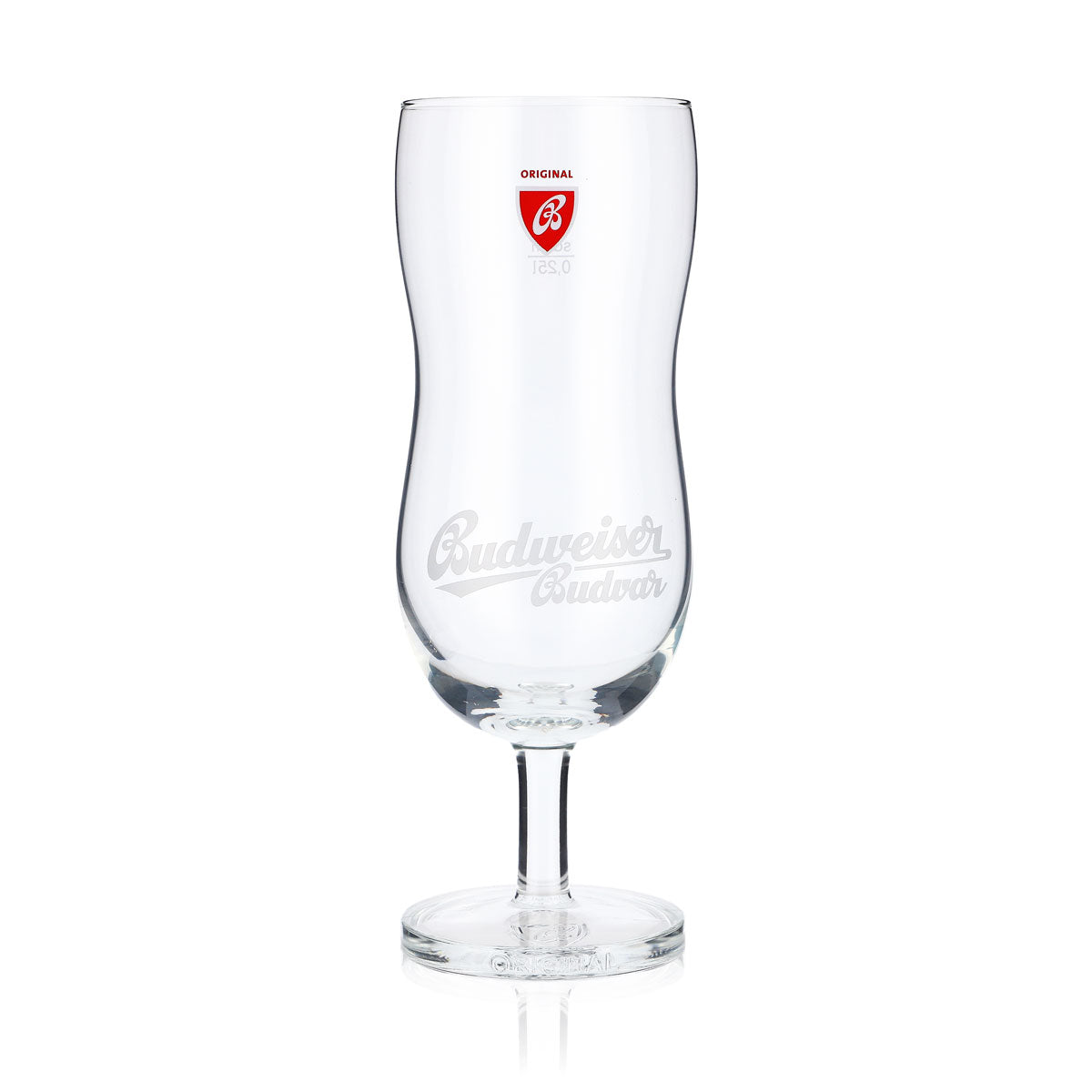 6 bicchieri da birra Budweiser 0,25 L Bicchieri da birra con profilo Bicchieri di design Budvar – Vista 2