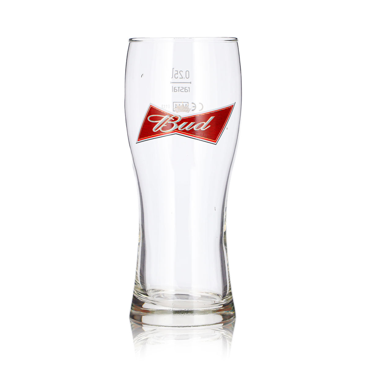 6 bicchieri da birra Budweiser da 0,25 l, modello Longdrink Willi, con logo rosso Rastal – Vista 3