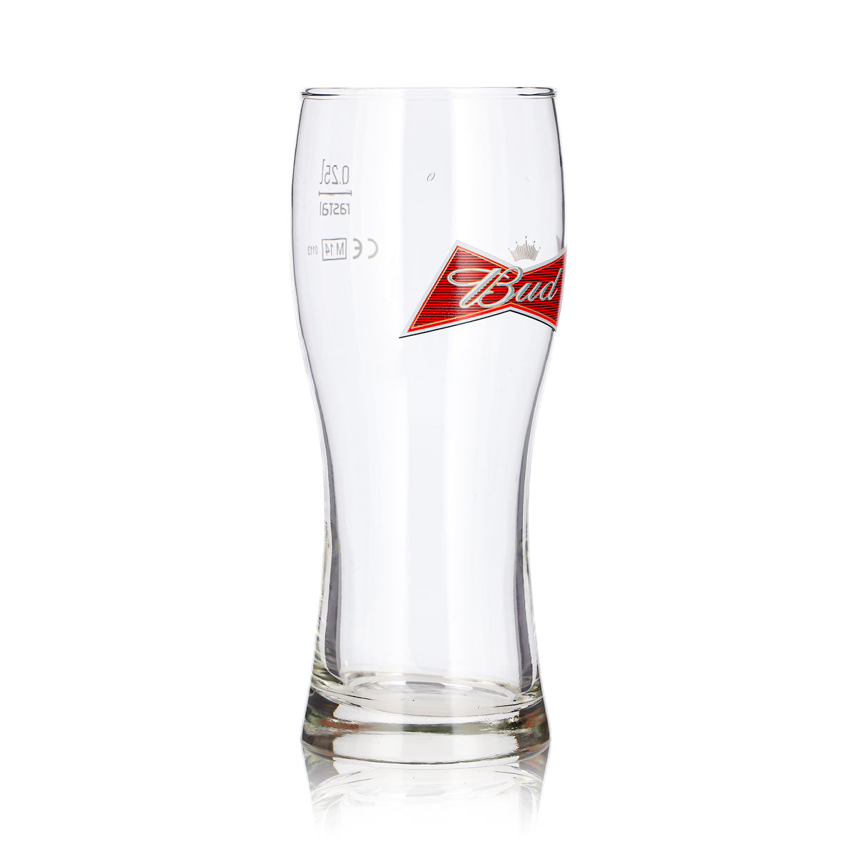 6 bicchieri da birra Budweiser da 0,25 l, modello Longdrink Willi, con logo rosso Rastal – Vista 4