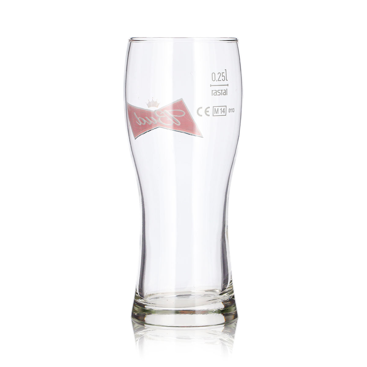 6 bicchieri da birra Budweiser da 0,25 l, modello Longdrink Willi, con logo rosso Rastal – Vista 5