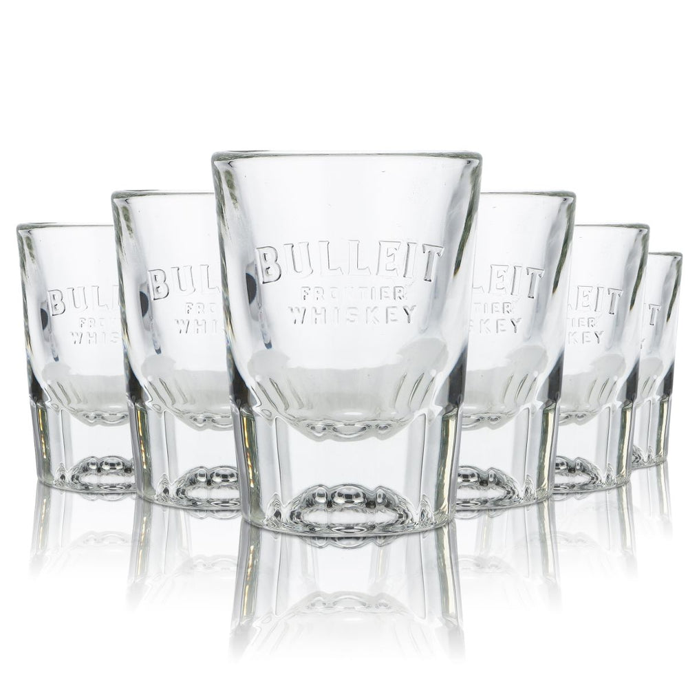 6 bicchieri Bulleit Frontier da 5 cl per whisky, set di bicchieri da liquore, pub bar