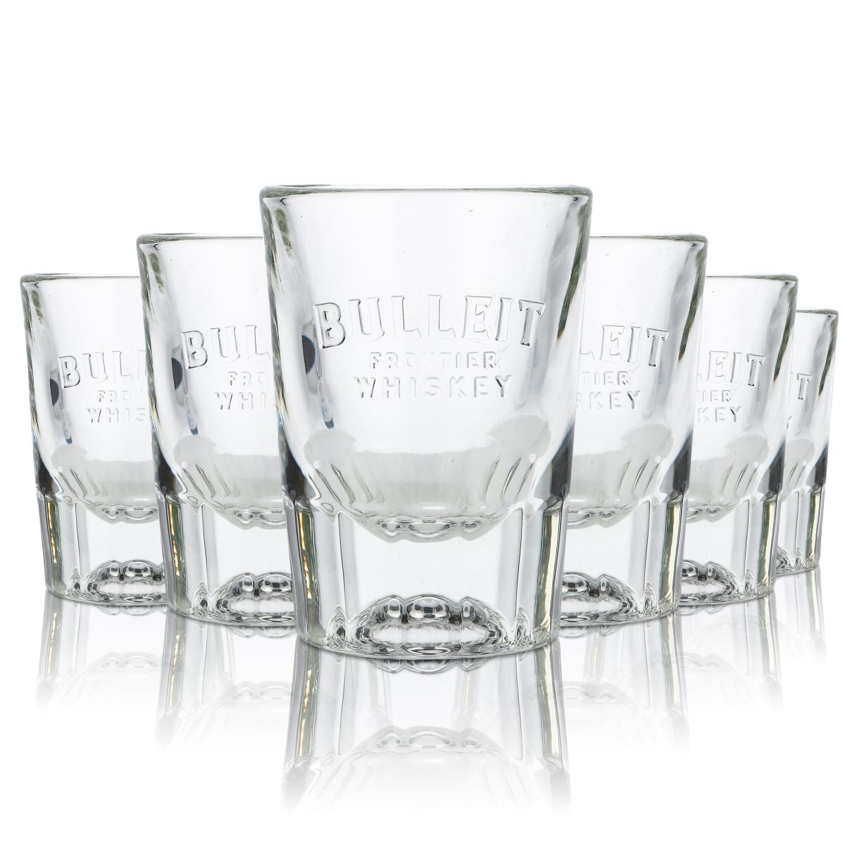 6 bicchieri Bulleit Frontier da 5 cl per whisky, set di bicchieri da liquore, pub bar