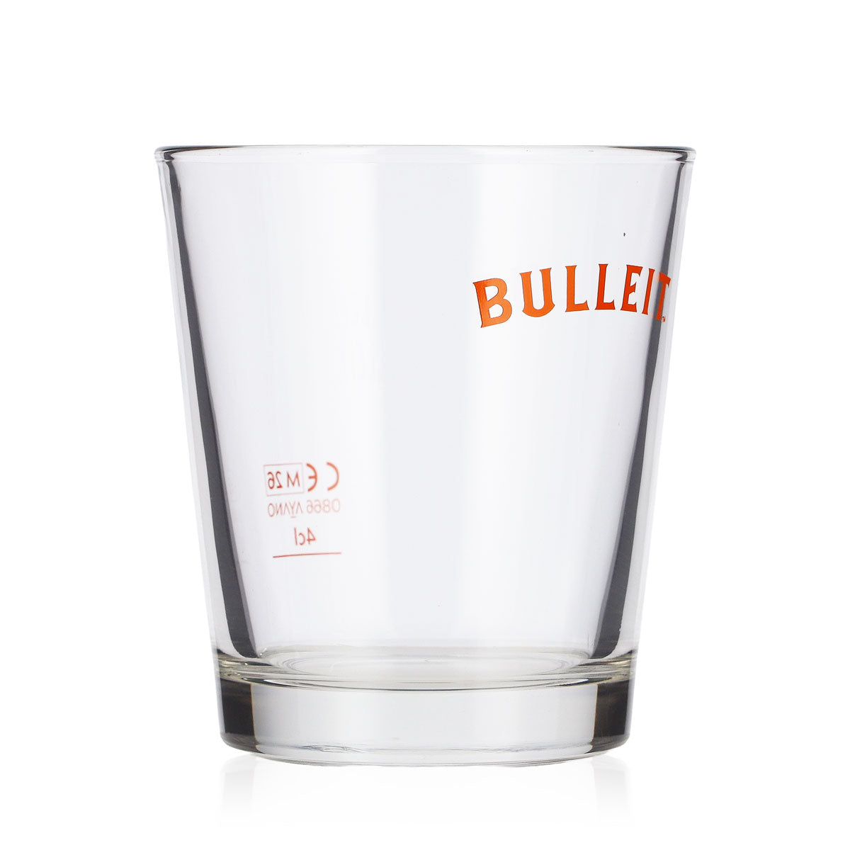 6 bicchieri da whisky Bulleit Frontier da 4 cl, tumbler con logo arancione – Vista 3
