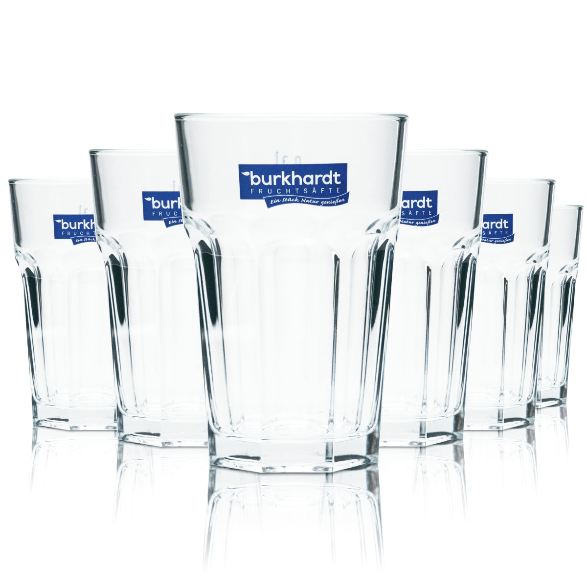 6 bicchieri Burkhardt in vetro da 0,3 l, tumbler per cocktail, bevande analcoliche e acqua