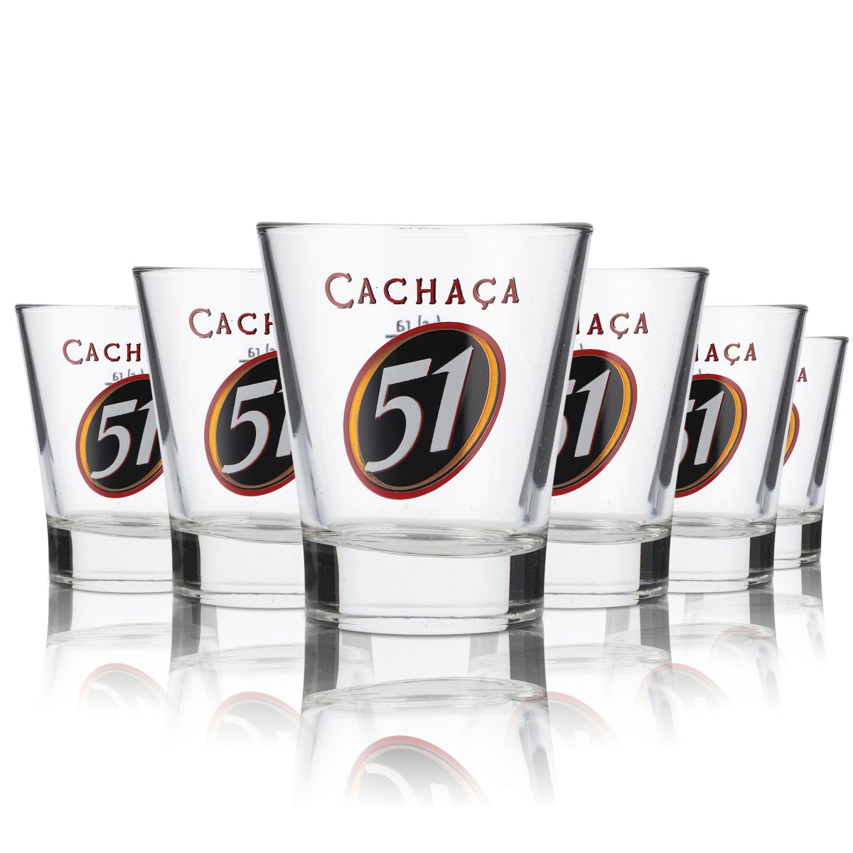 6 bicchieri Cachaca 51 Bicchieri Rum Caffè Cocktail Caffè 2 cl/4 cl Long drink