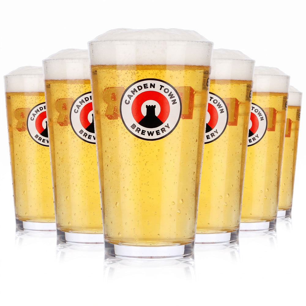 6 bicchieri da birra Camden Town Brewery da 0,25 l "Willi Becher Beer" (da Londra) (set da 6)