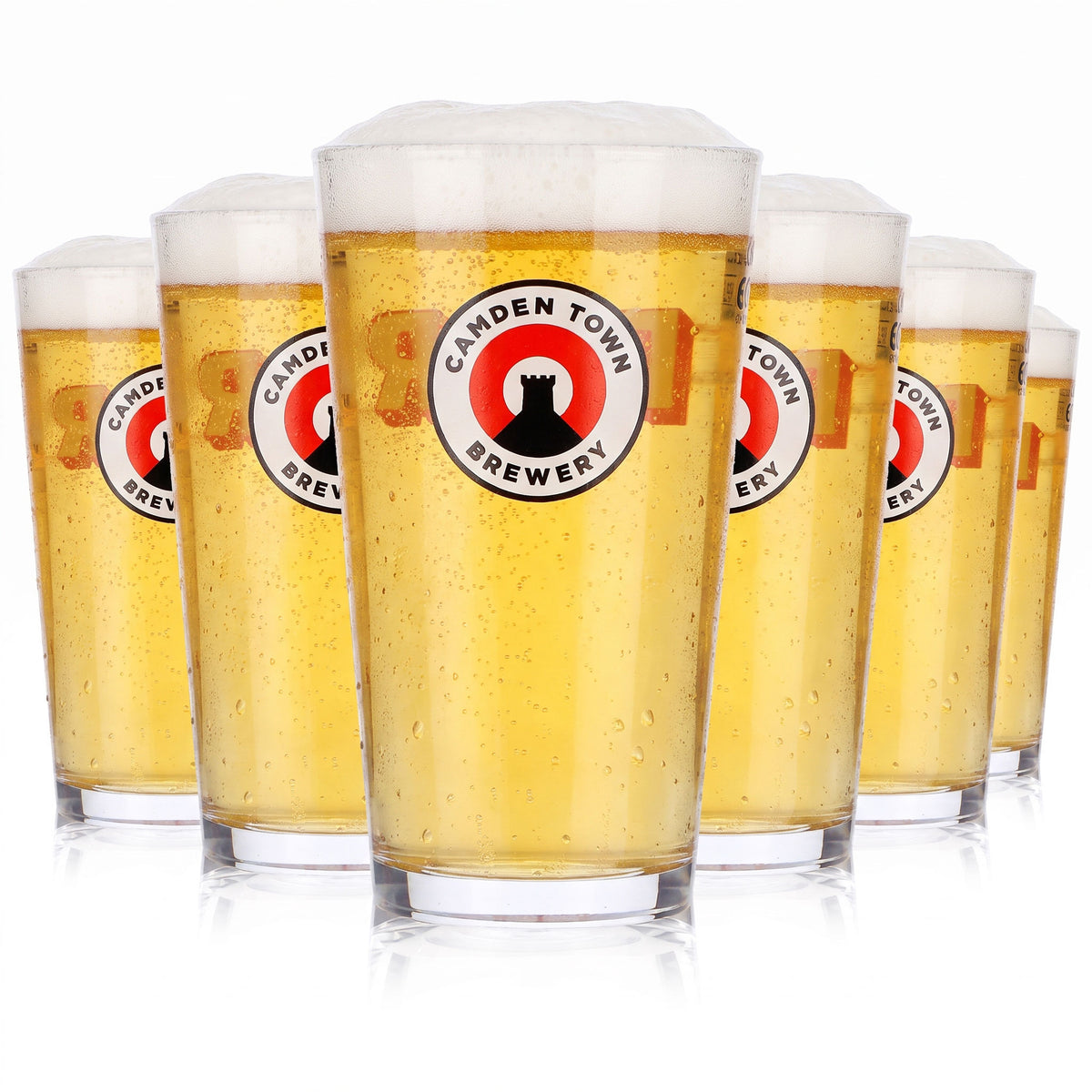 6 bicchieri da birra Camden Town Brewery da 0,25 l "Willi Becher Beer" (da Londra) (set da 6)