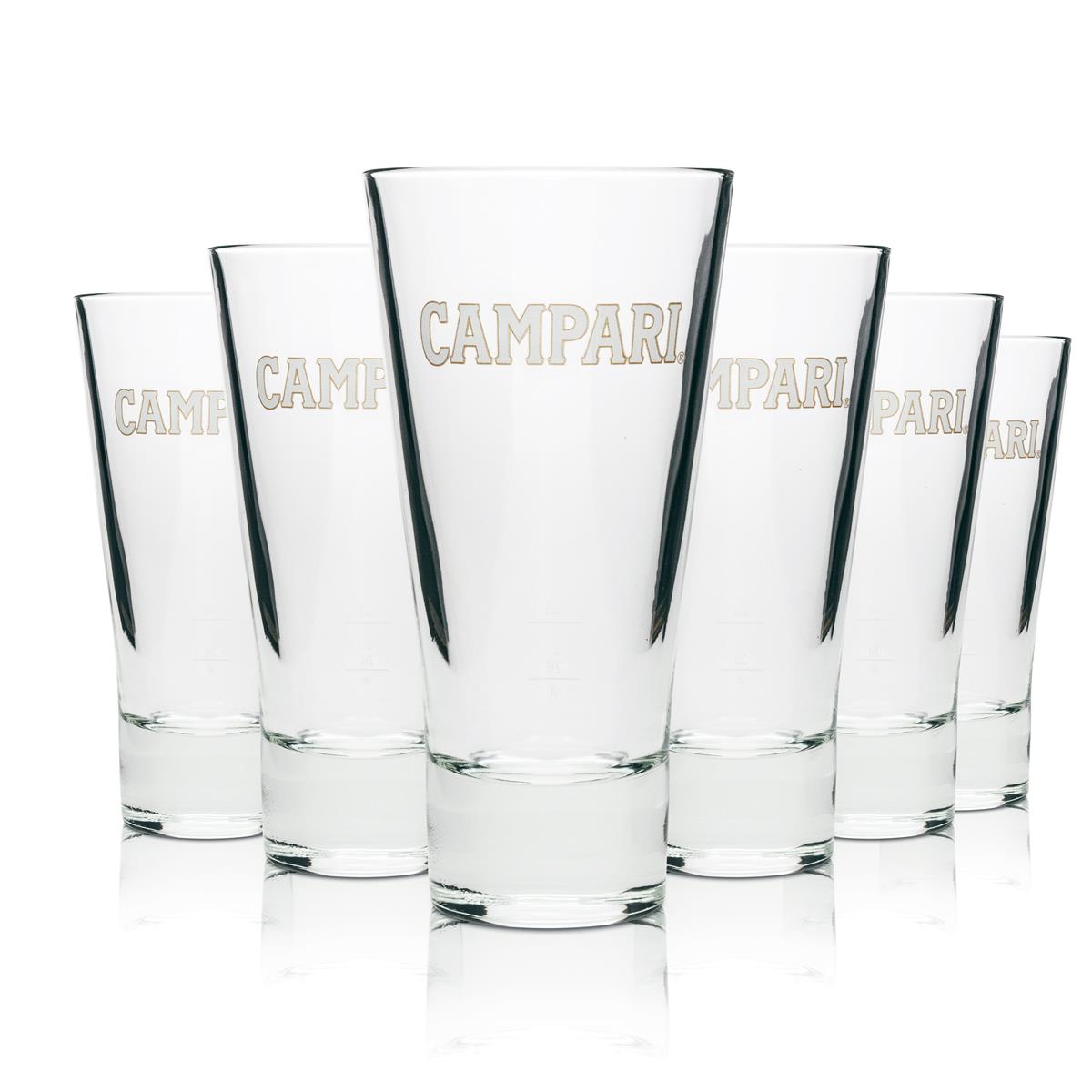6 bicchieri da aperitivo Campari Longdrink 35 cl