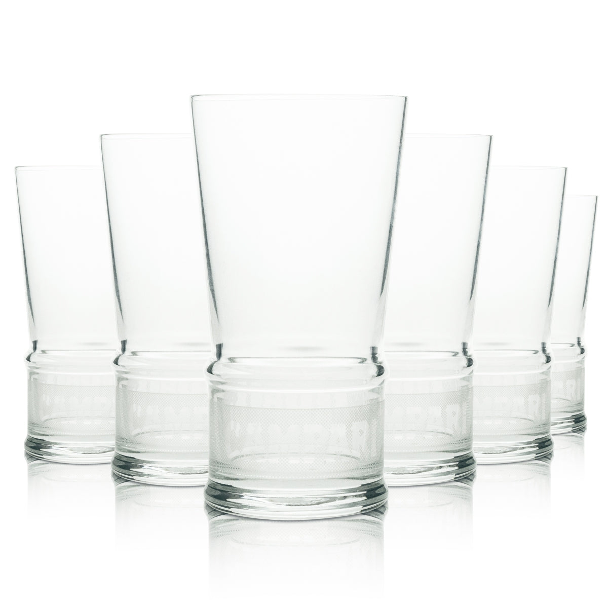 6 bicchieri da liquore Campari Longdrink a forma di V con logo sul fondo