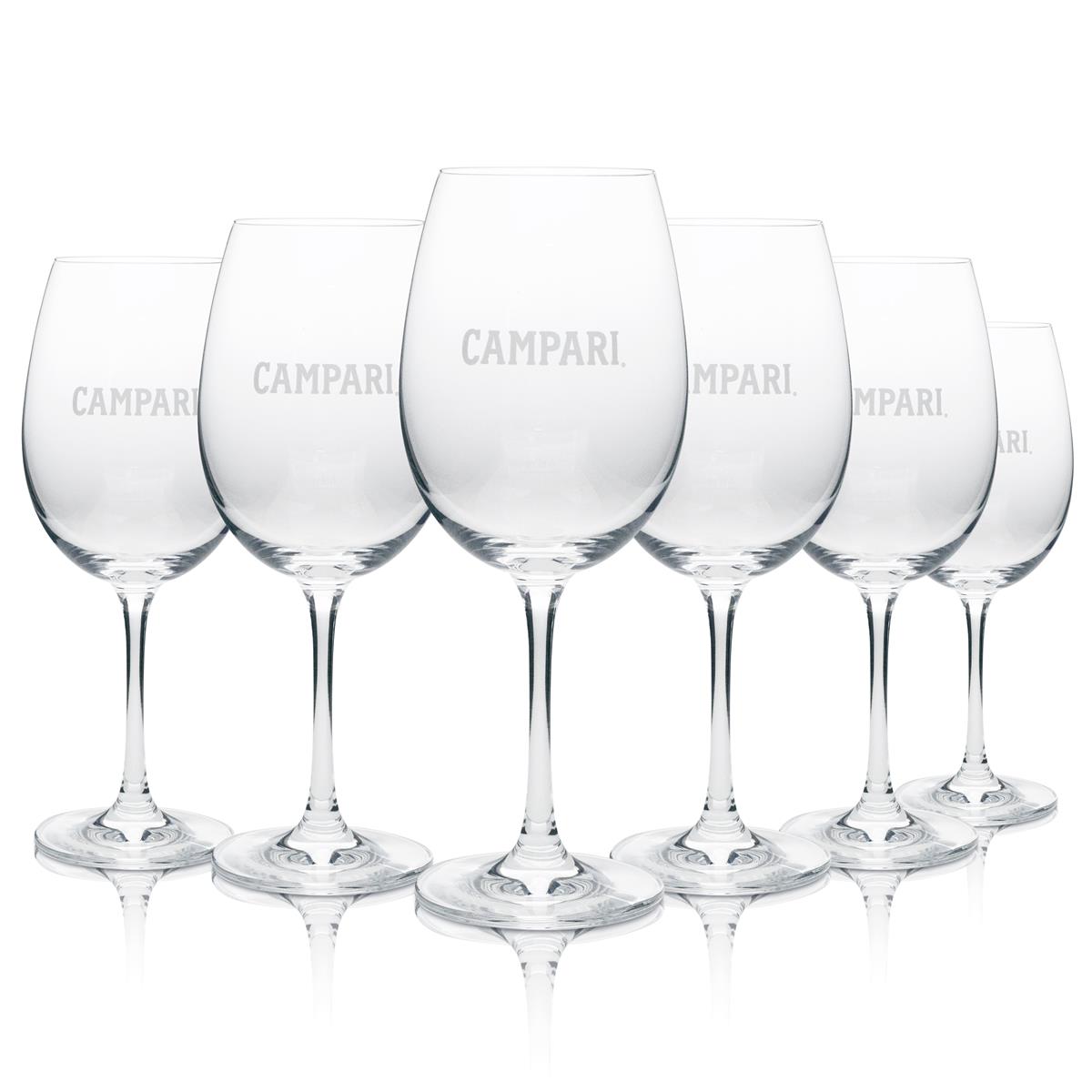 6 bicchieri da vermouth Campari Rastal 48 cl