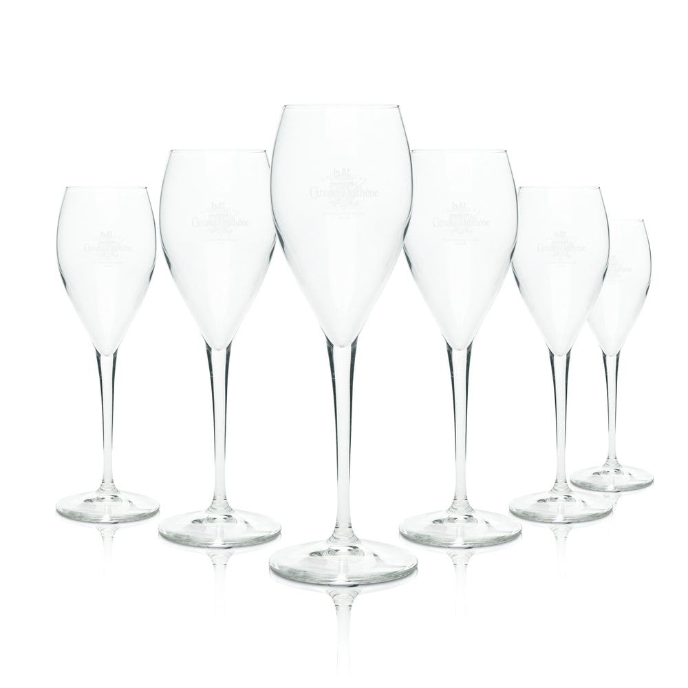 6 bicchieri da champagne Canard Duchêne 0,1 l Flûte Italesse Bicchieri da spumante Prosecco Flûte