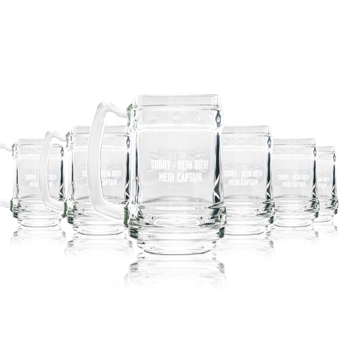 6 bicchieri Captain Morgan 0,4 l Caraffa Sorry, la tua birra Cocktail Longdrink Cuba Libre