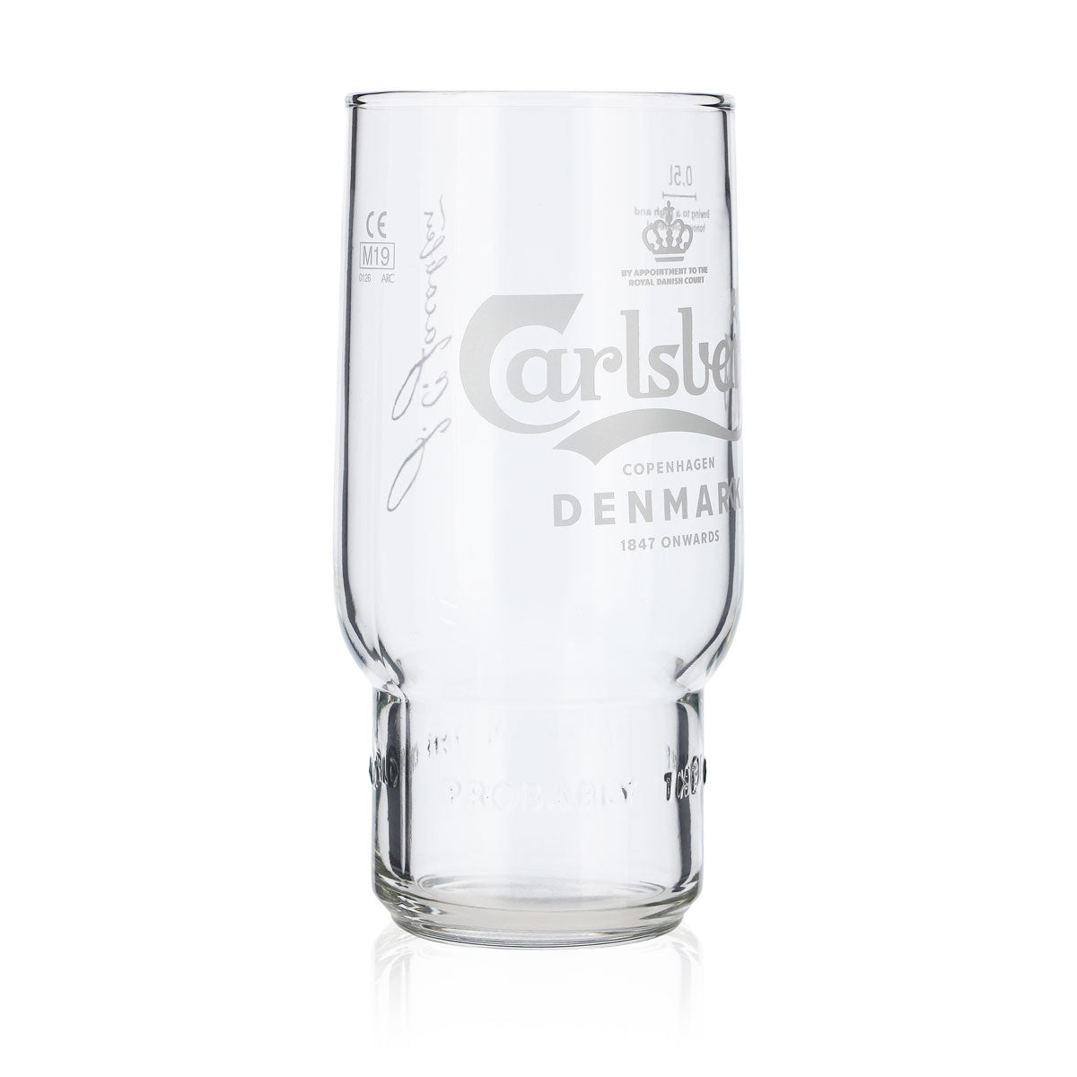 6 bicchieri da birra Carlsberg da 0,5 l Bicchieri da birra Tumbler Bicchiere da birra Tazza Logo bianco – Vista 3