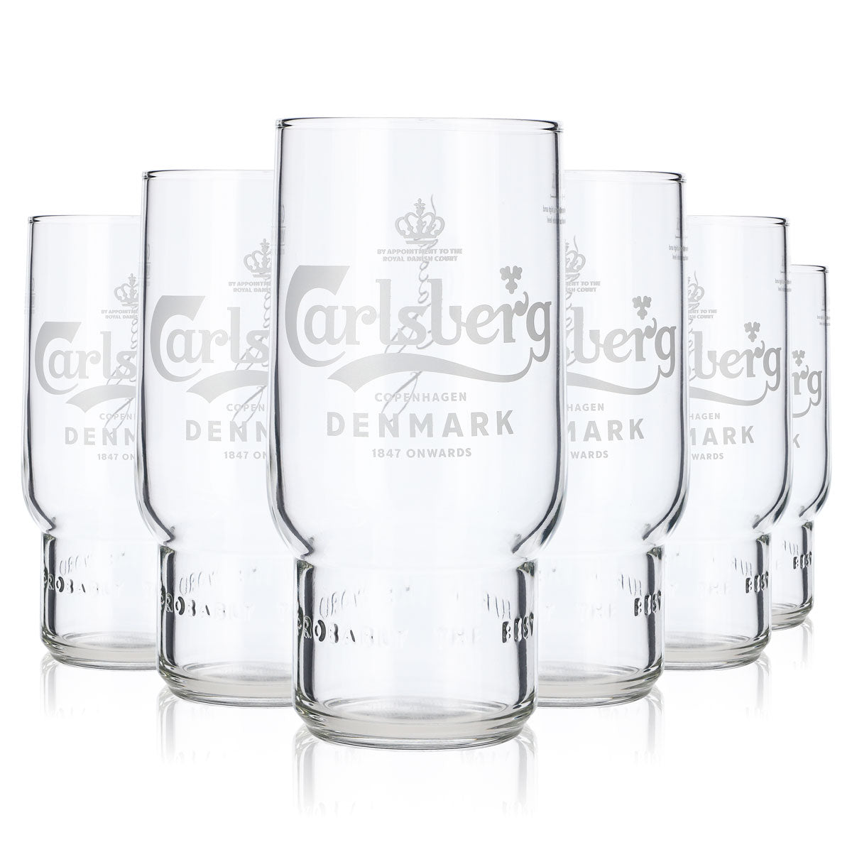 6 bicchieri da birra Carlsberg da 0,5 l Bicchieri da birra Tumbler Bicchiere da birra Tazza Logo bianco – Vista 6