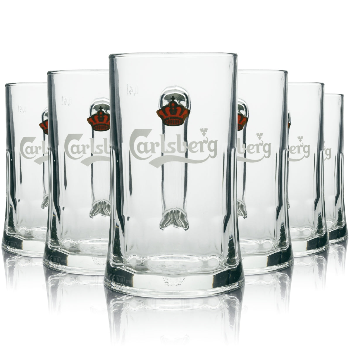 6 bicchieri da birra Carlsberg 400 ml sahm