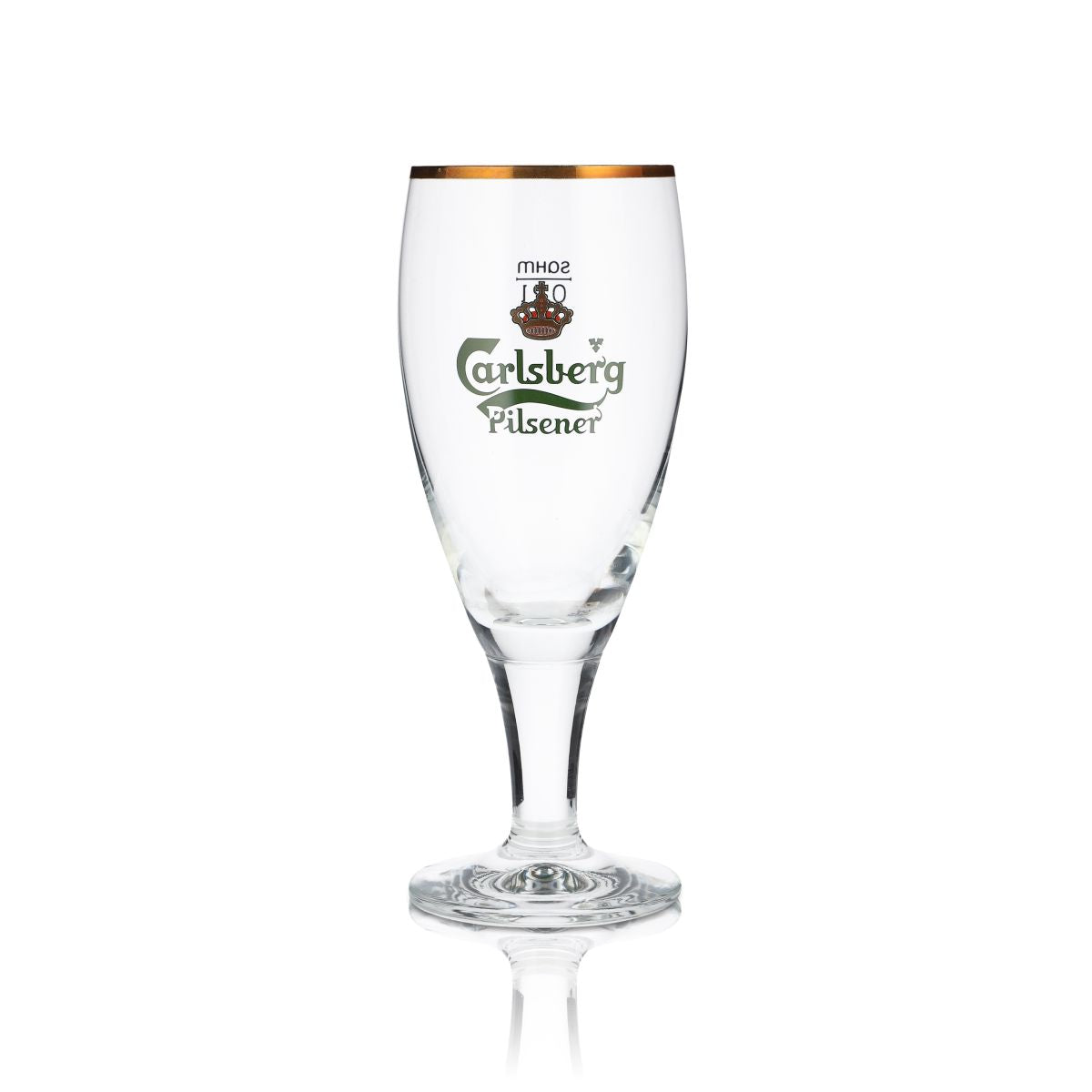 6 bicchieri Carlsberg 0,2 l a forma di coppa con bordo dorato, set di bicchieri Pilsener, birrificio Danimarca – Vista 2