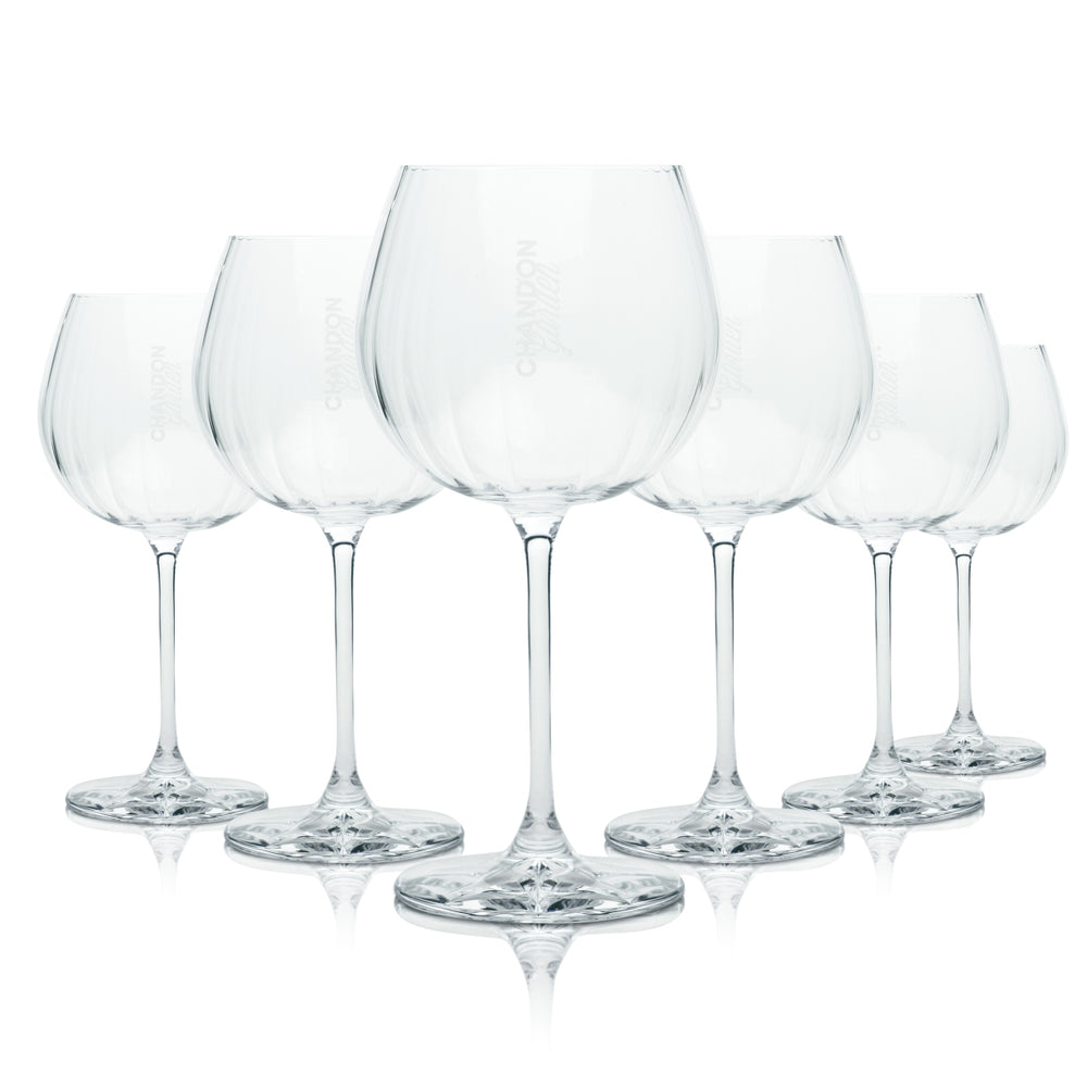 6 bicchieri Chandon Garden Spritz 0,46 l con rilievo a forma di palloncino, bicchieri da aperitivo Champagne Moet