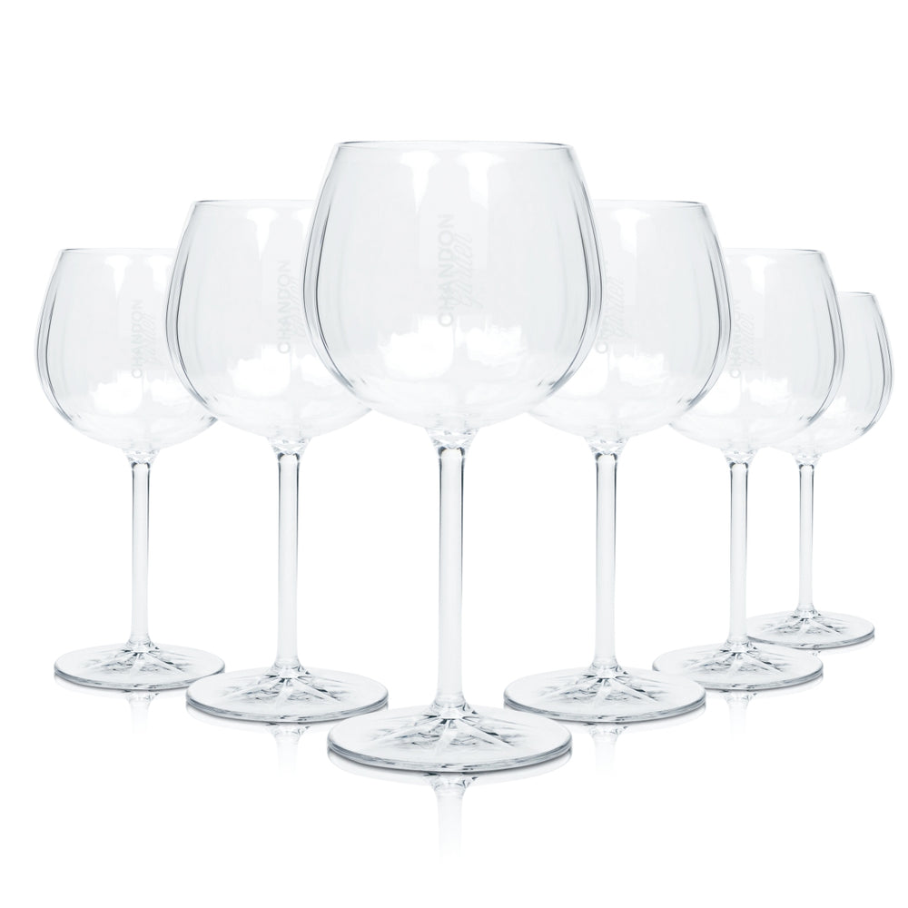 6 bicchieri da champagne Chandon Garden Spritz in plastica Tritan, 46 cl, forma a palloncino