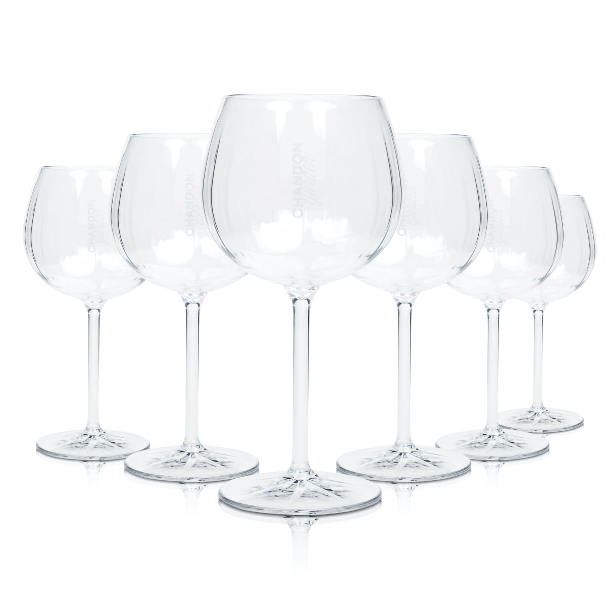 6 bicchieri da champagne Chandon Garden Spritz in plastica Tritan, 46 cl, forma a palloncino