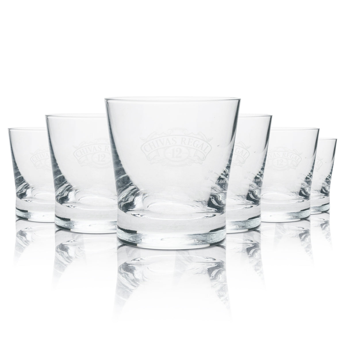 6 bicchieri tumbler per whisky Chivas Regal 12 Years con logo – Vista 4