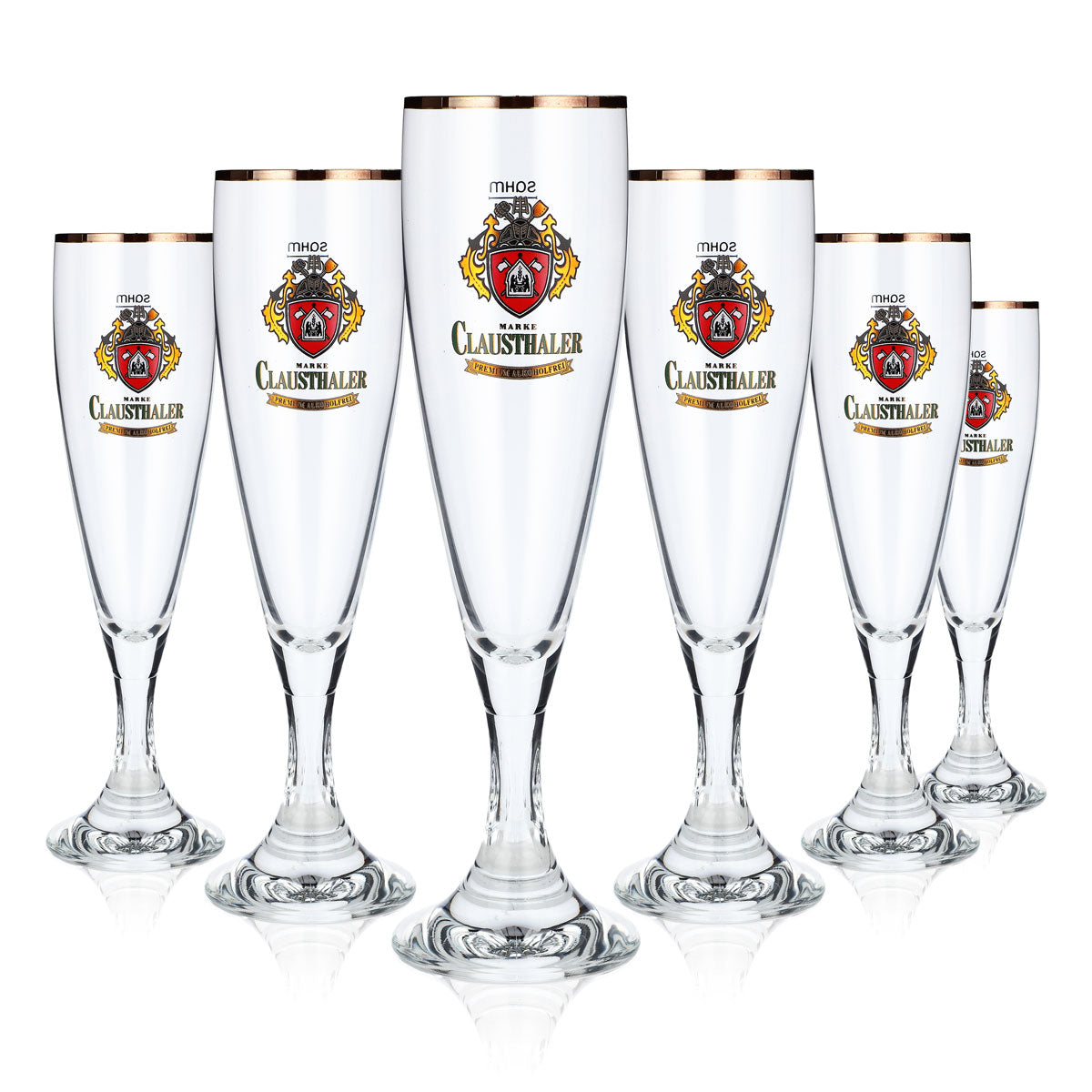6 bicchieri da birra Clausthaler senza alcool Bicchieri da birra Bicchiere da birra 0,2 l – Vista 5