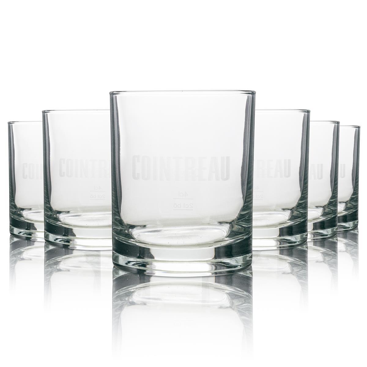 6 bicchieri tumbler Cointreau in confezione