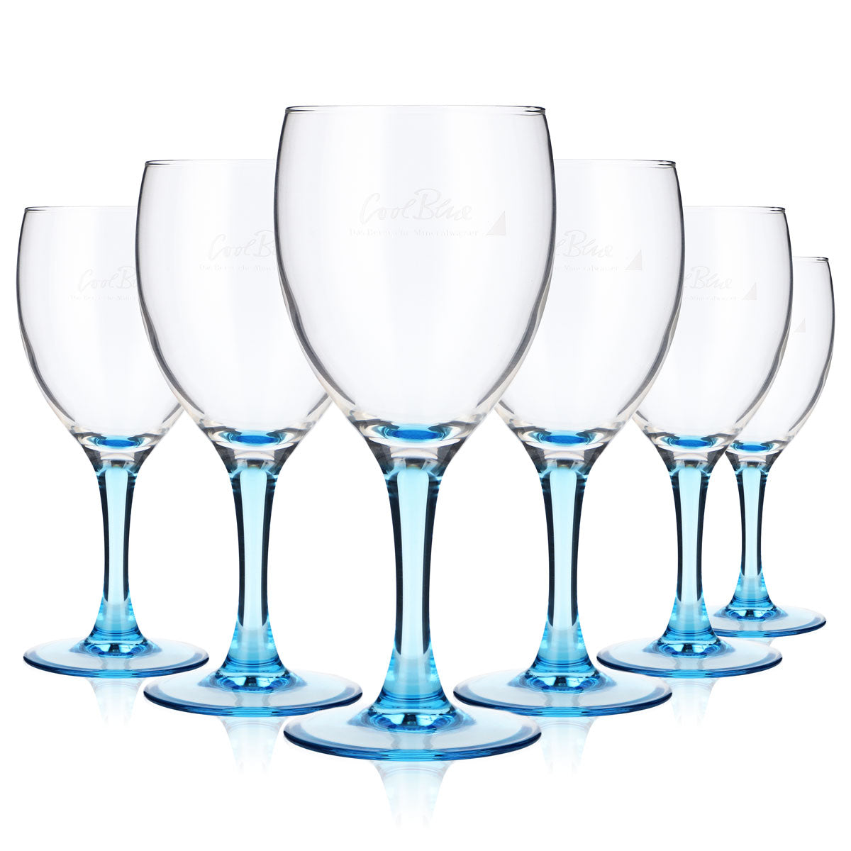 6 bicchieri da acqua Cool Blue 0,19 l Bicchieri da acqua Calice Base blu – Vista 5