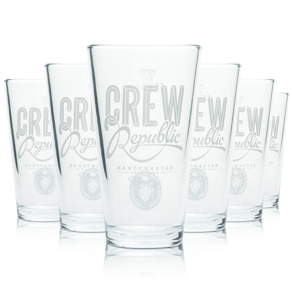 6 bicchieri da birra Crew Republic 0,3 l bicchieri American Lager Beer Frankonia Bar