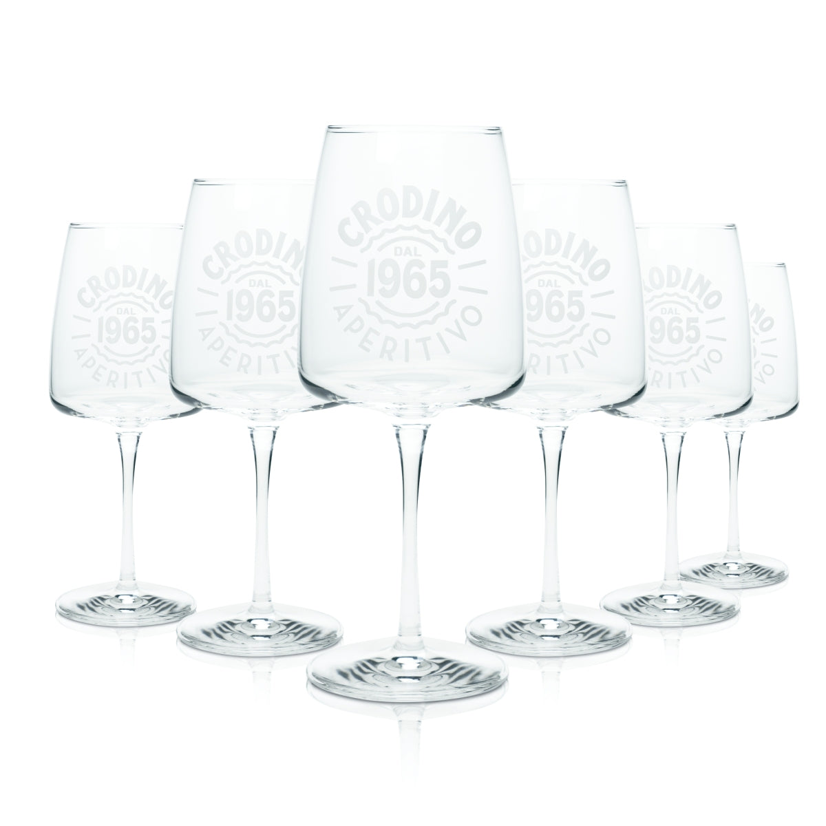 6 bicchieri da aperitivo Crodino 48 cl, bicchieri da vino 1965, bicchieri da cocktail, bicchieri da long drink, amaro – Vista 4