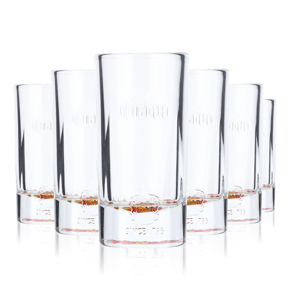 6 bicchieri da shot Cuervo Jose Tequila 4 cl con fondo colorato Wiva