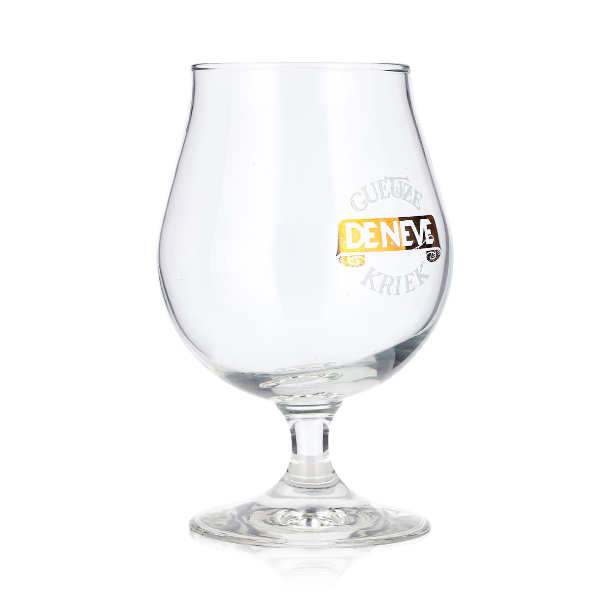 6 bicchieri da birra De Neve da 0,25 l, forma a tulipano, logo dorato e scritta bianca (set da 6) – Vista 4