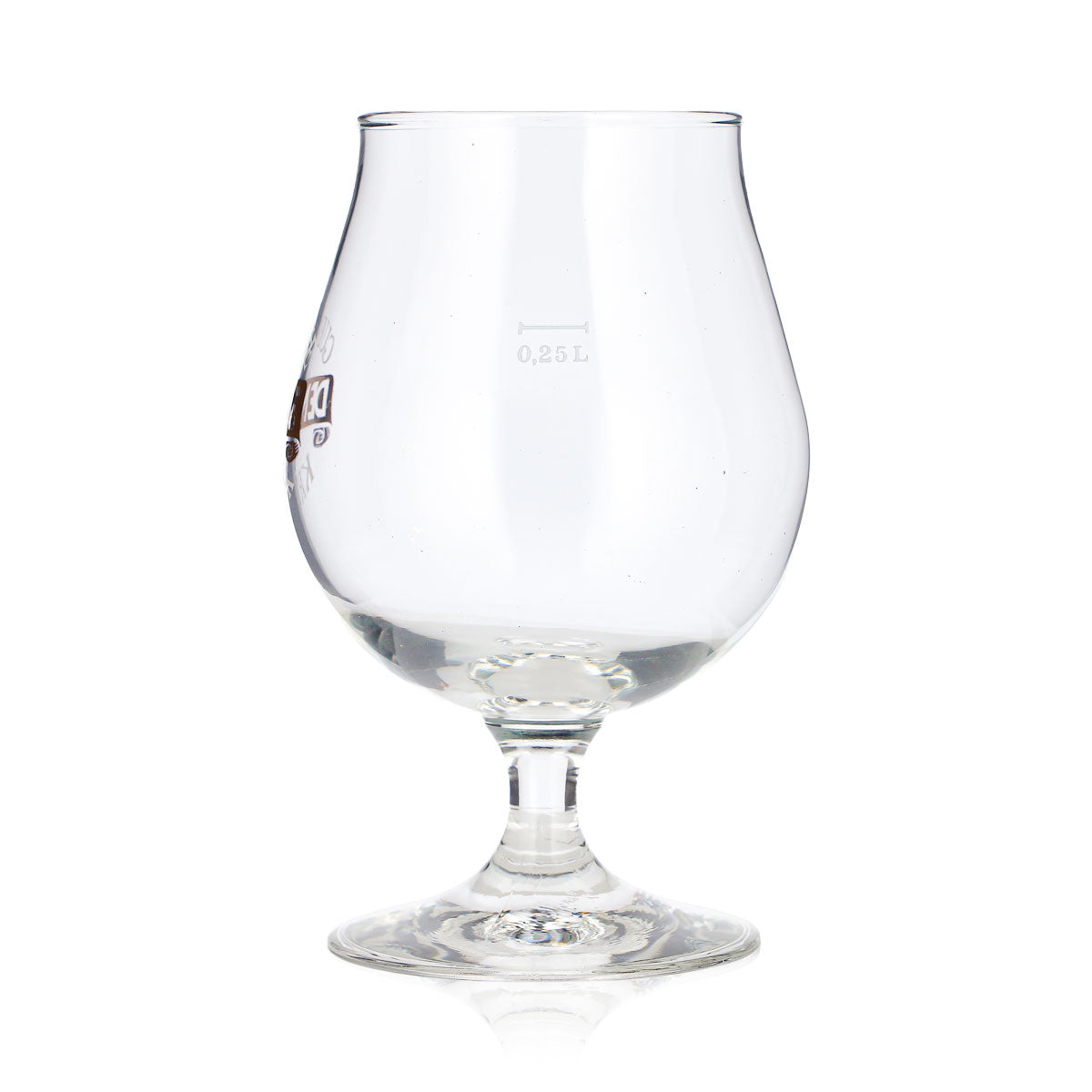 6 bicchieri da birra De Neve da 0,25 l, forma a tulipano, logo dorato e scritta bianca (set da 6) – Vista 5