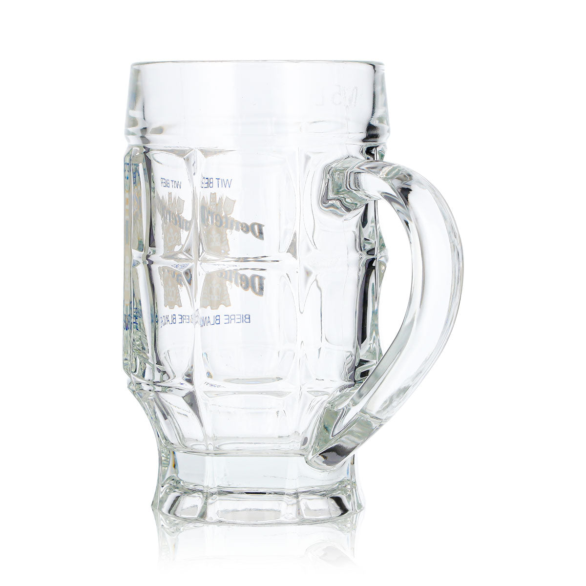 6 bicchieri da birra Dentergems da 0,25 l, forma a boccale, con scritta blu e dettagli gialli (set da 6) – Vista 6