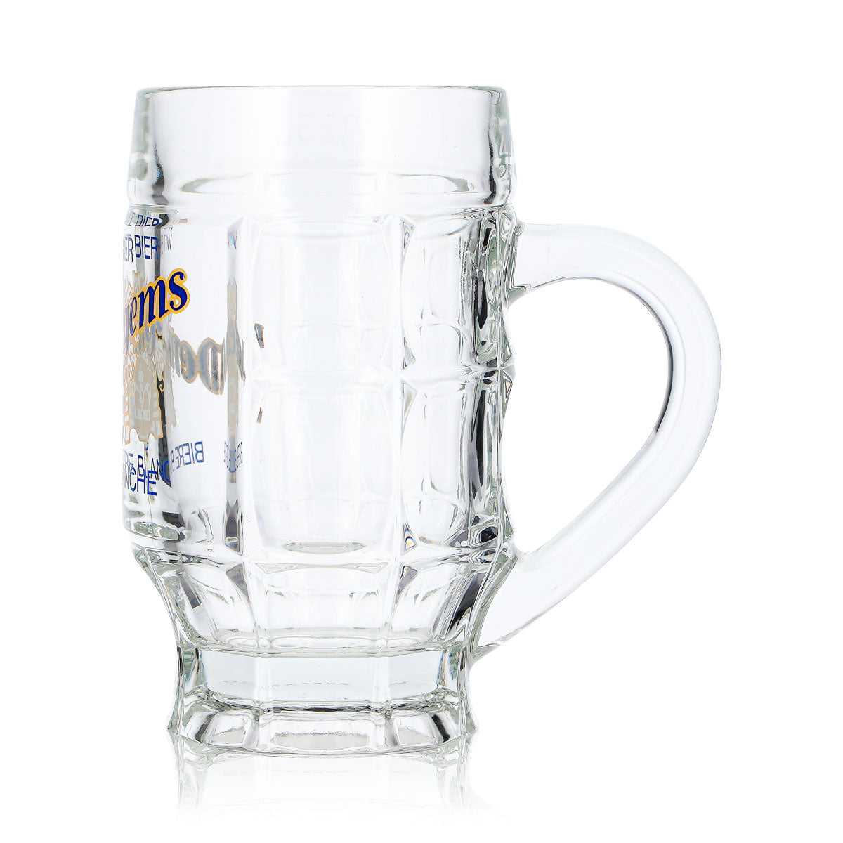 6 bicchieri da birra Dentergems da 0,25 l, forma a boccale, con scritta blu e dettagli gialli (set da 6) – Vista 7