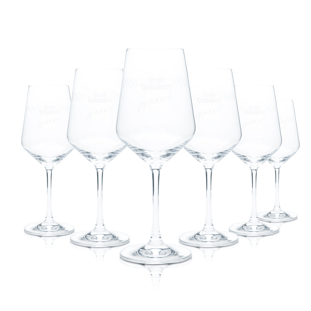 6x Bicchieri da sidro Apfelwein Hochstädter 0,25 l, calice, rosa, Schoppepetzer Bar