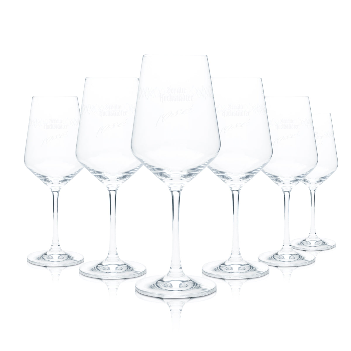 6x Bicchieri da sidro Apfelwein Hochstädter 0,25 l, calice, rosa, Schoppepetzer Bar