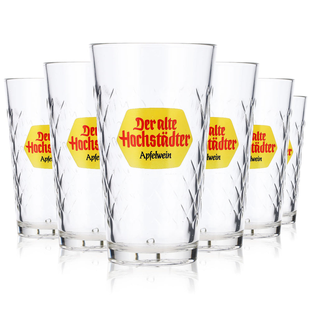 6x Bicchieri da vino per sidro Hochstädter Apfelwein 0,25 l Rastal
