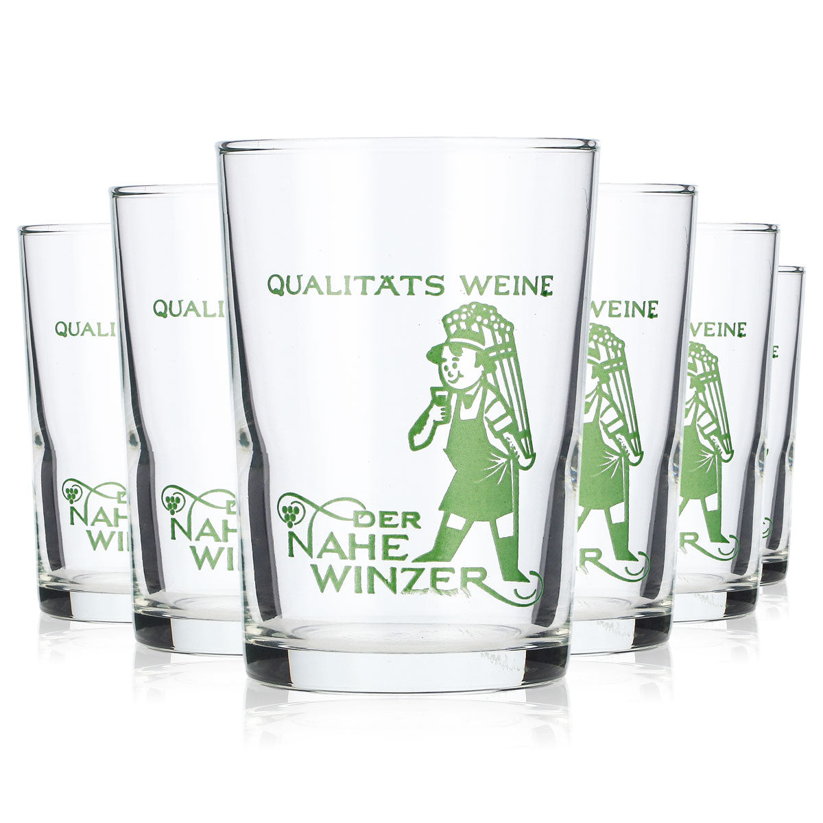6x Bicchiere da vino Der Nahe Winzer 0,09 l Bicchieri da vino Bicchiere da degustazione Tasting Becher
