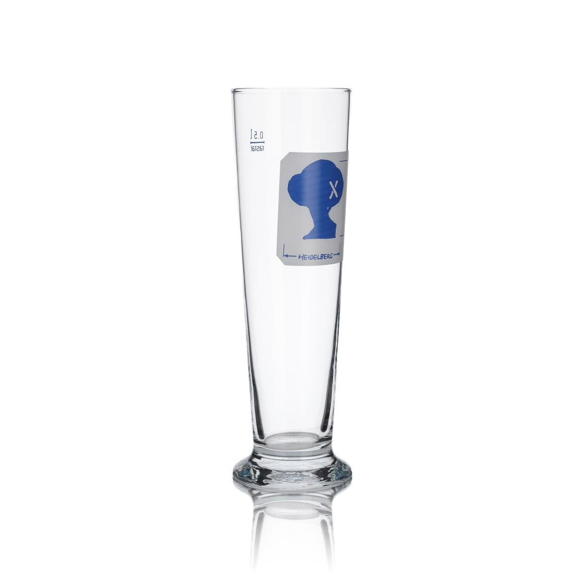 6x Distilleria Heidelberg Bicchiere 0,5 l Bicchiere a calice Bicchieri da birra Set Gastro Calibrato – Vista 3