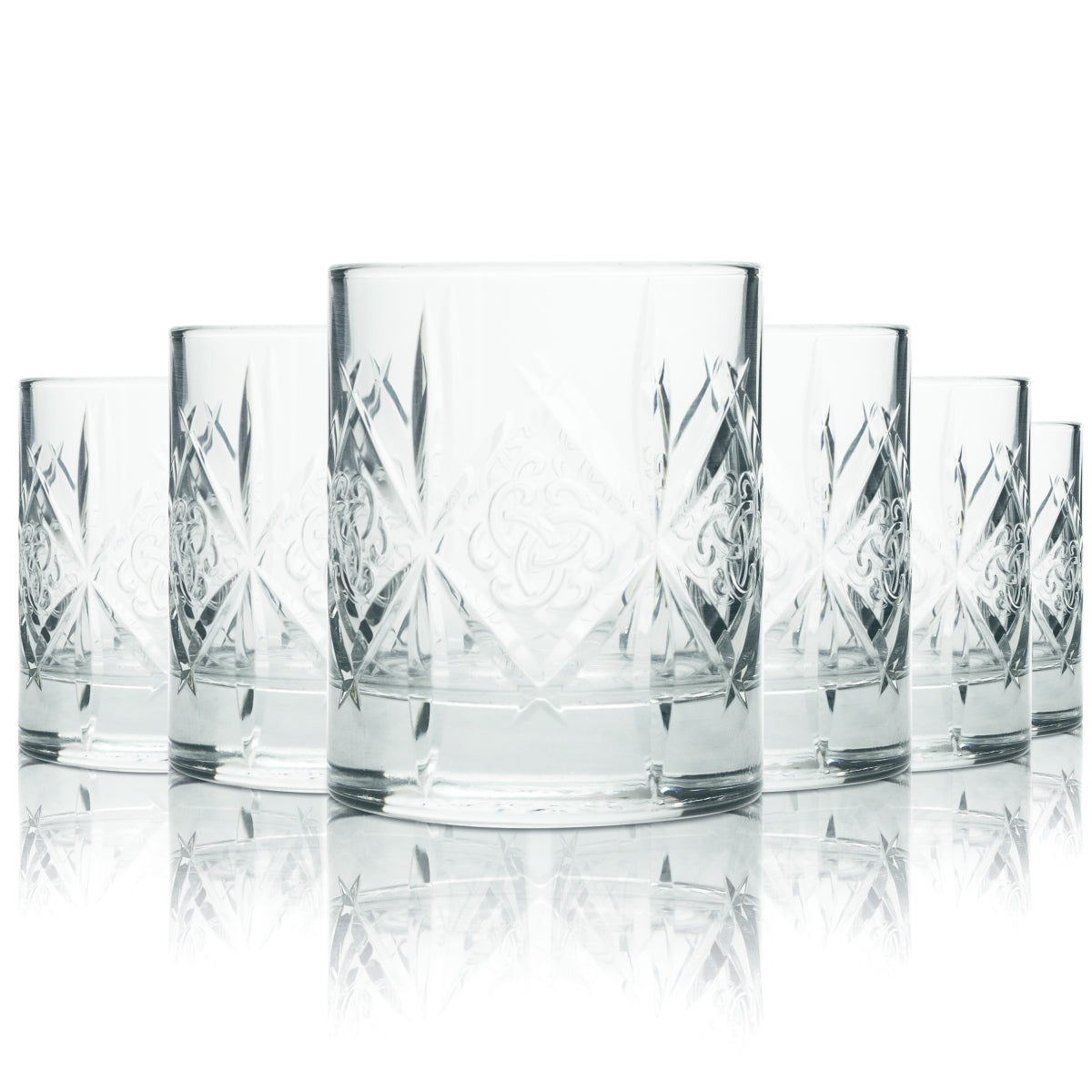 6 bicchieri Dewars in vetro da 0,2 l, forma tumbler, bicchieri da whisky Scotch White Label Scotland
