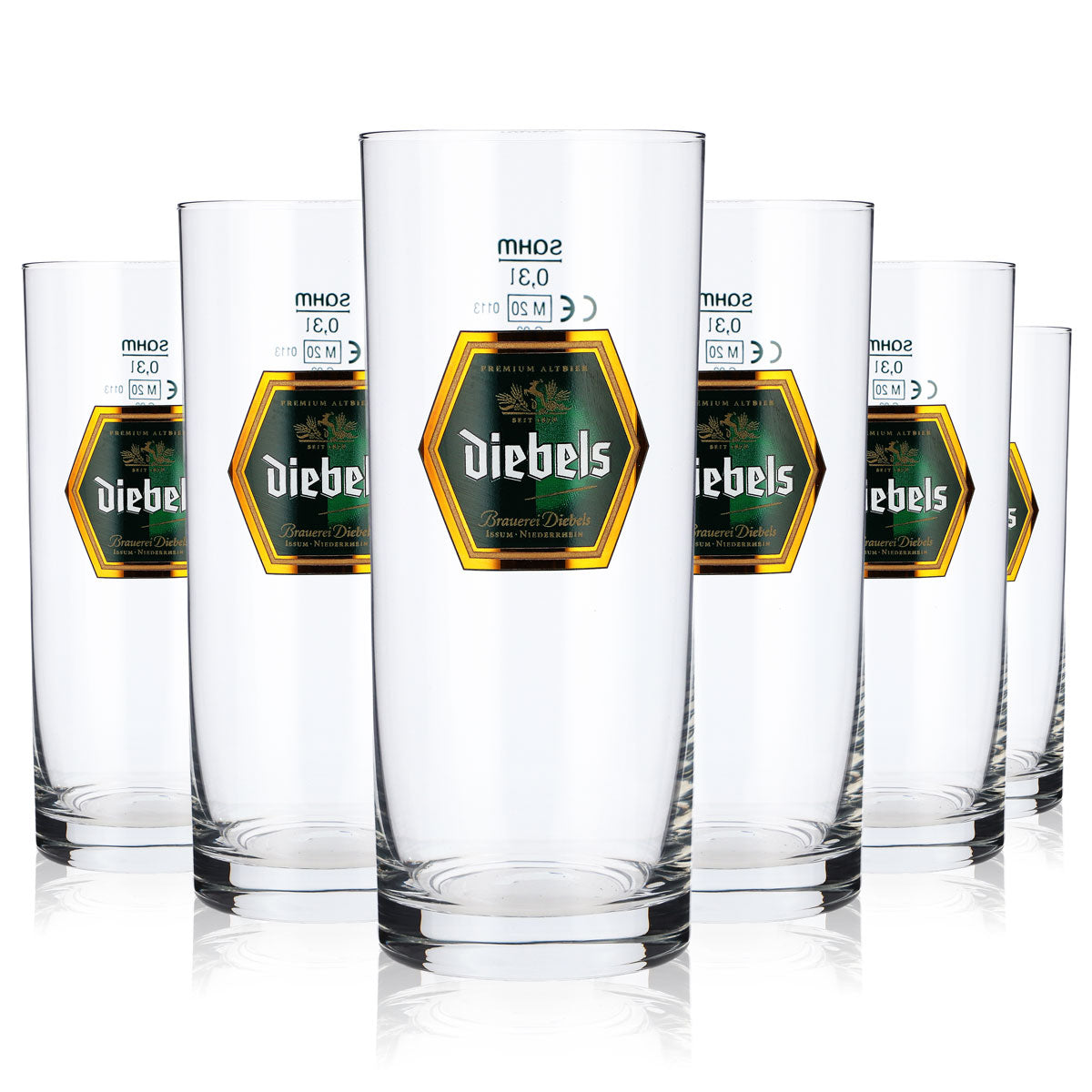 6 bicchieri da birra Diebels Alt da 0,3 l Bicchieri da birra Bicchieri da birra Alt Bicchieri – Vista 5