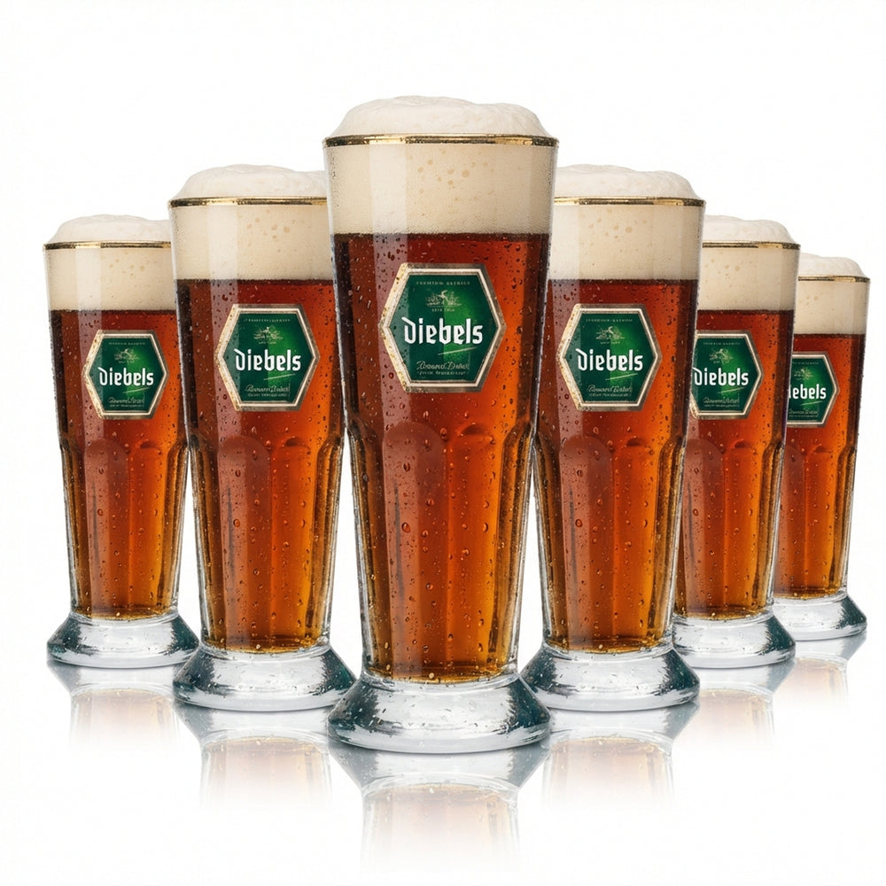 6 bicchieri da birra Diebels da 0,3 l