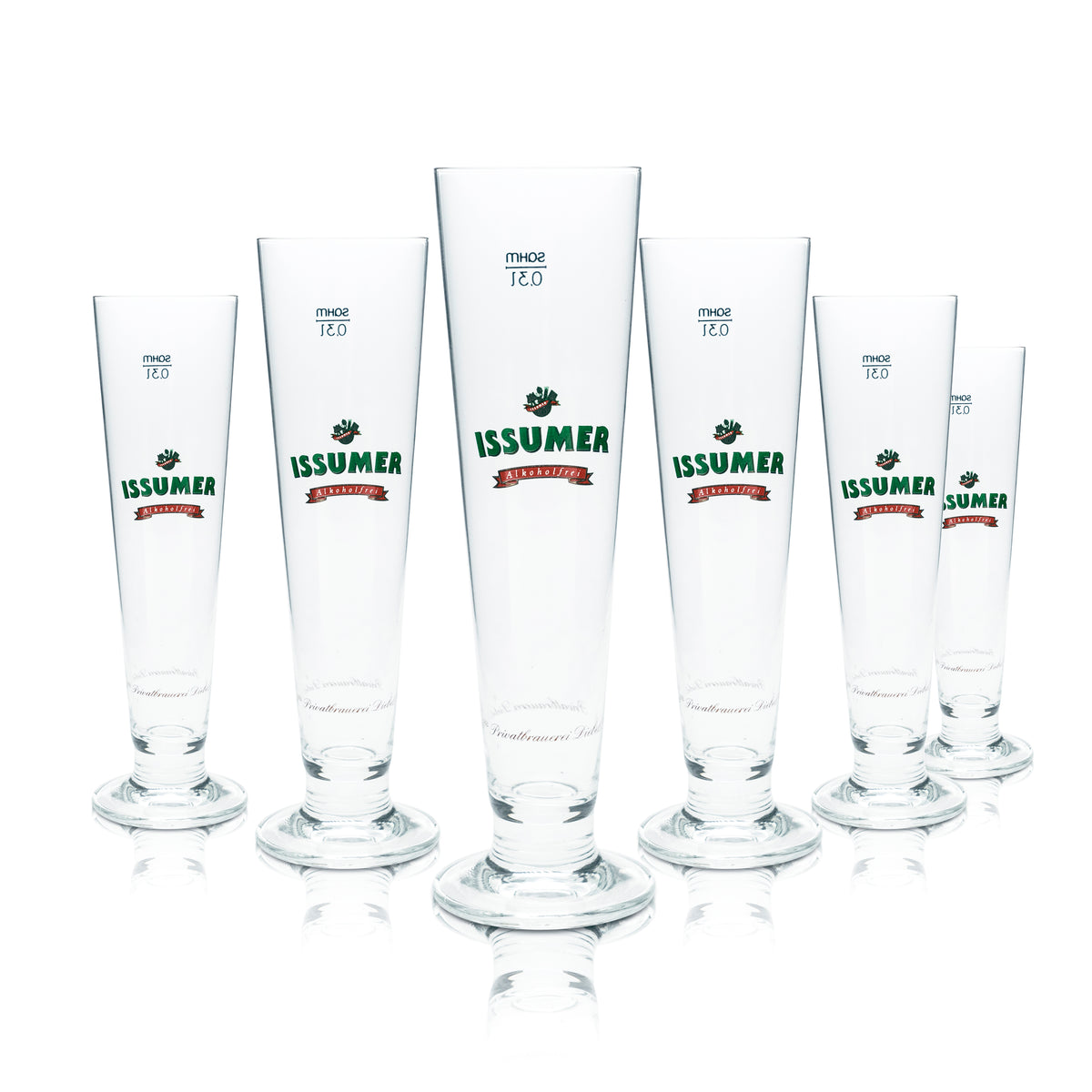 6 bicchieri da birra Diebels 0,3 l a forma di coppa tulipano Issumer senza alcol bicchieri da bar – Vista 5