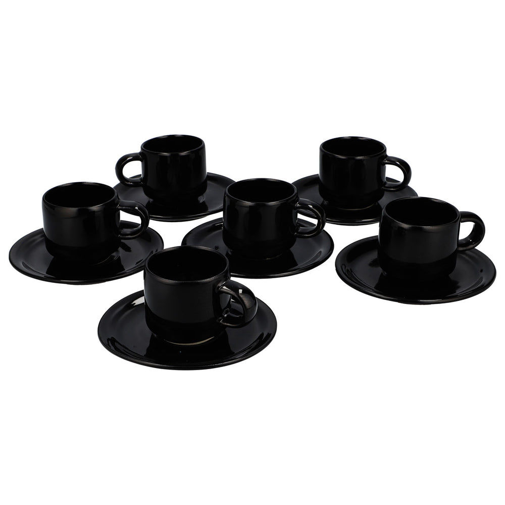 6 bicchieri da liquore Disaronno da 0,07 l con piattino, in ceramica (set da 6)