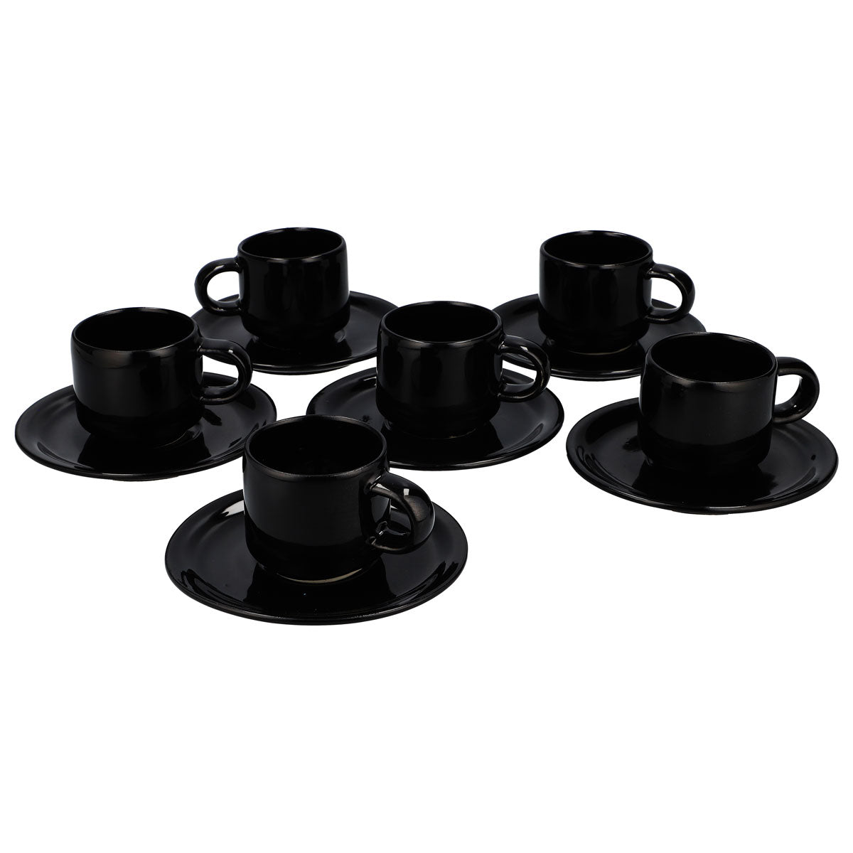 6 bicchieri da liquore Disaronno da 0,07 l con piattino, in ceramica (set da 6)